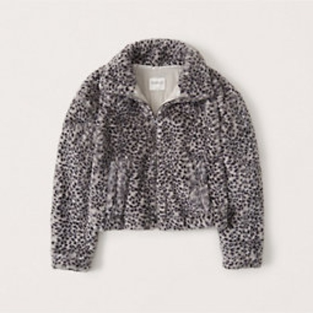 Abercrombie Full-Zip Faux Fur Jacket